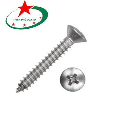 VÍT GỖ ĐẦU Ô VAN (OVAL) INOX, DIN 7983 C